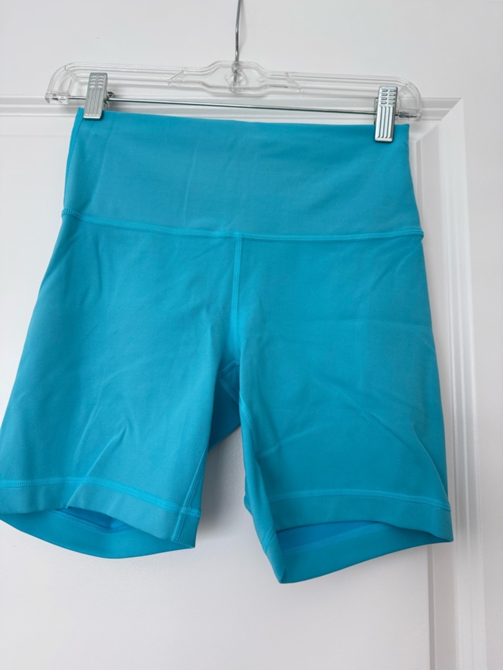lululemon athletica Wunder Train High-Rise 6” Shorts in Teal Blue